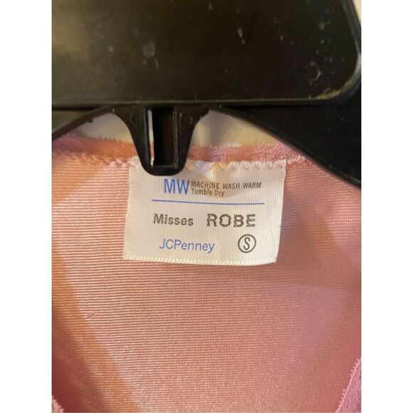 JC Penney nylon gown matching robe Butterfly Rose USA small rn#16345 - Picture 2 of 9